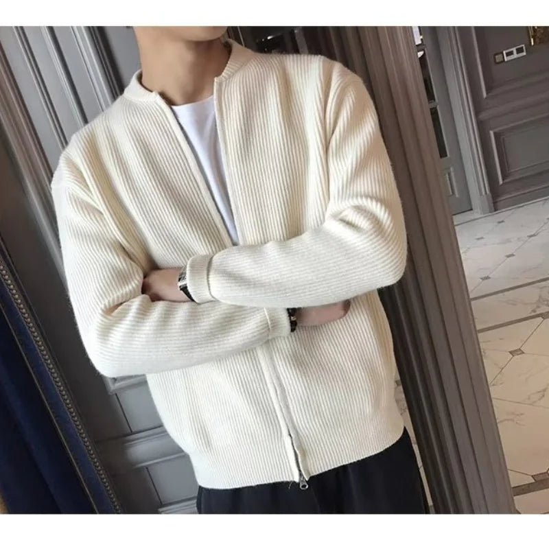 Cárdigan Masculino de Punto Canalé