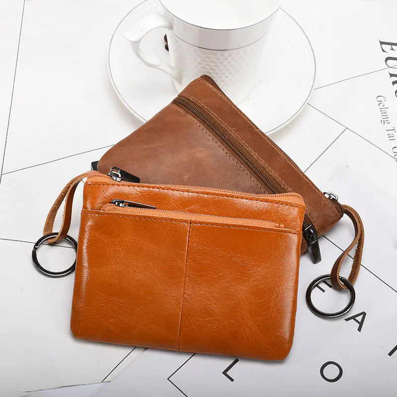 Mini Cartera de Cuero para Hombres