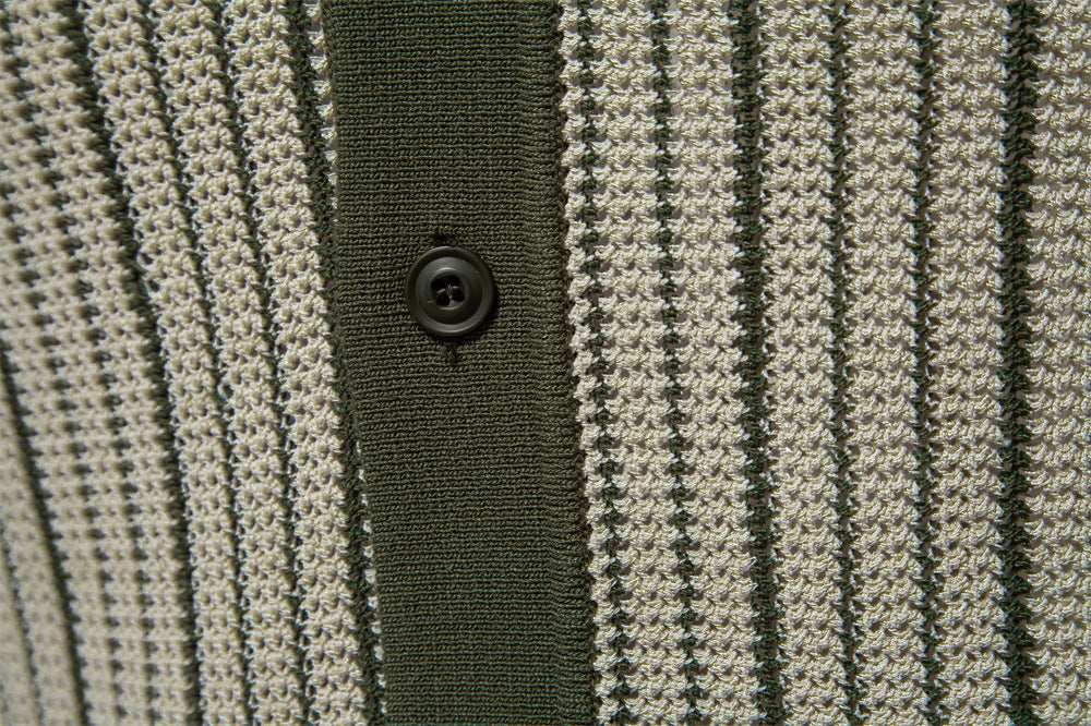 Cárdigan Tipo Polo para Hombre