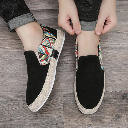 Mocasines Espadrilles Transpirables de Lino para Hombre