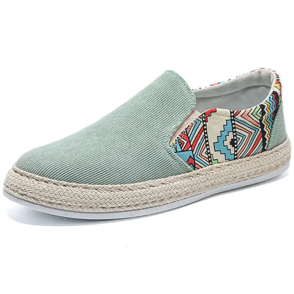 Mocasines Espadrilles Transpirables de Lino para Hombre