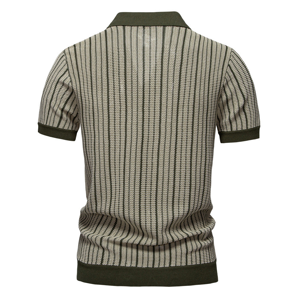 Cárdigan Tipo Polo para Hombre