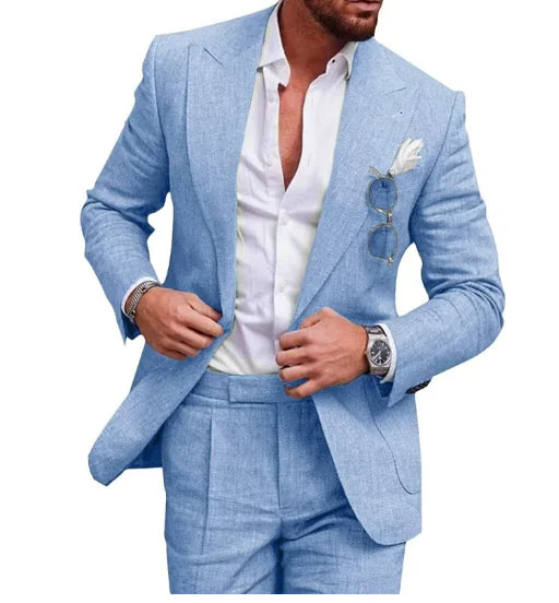 Trajes de Lino para Hombre - Nuevo Talla Grande