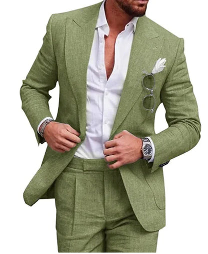 Trajes de Lino para Hombre - Nuevo Talla Grande