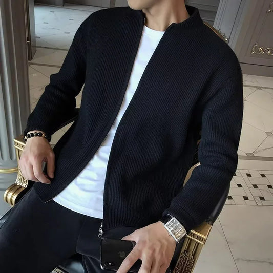 Cárdigan Masculino de Punto Canalé